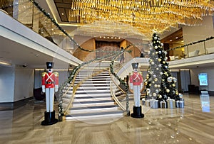 Macau Christmas Tree Decoration St Regis Hotel Nutcracker Cotai Sands Taipa Macao X`mas Atmosphere Ambience Festival Celebration