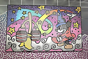 Macau Entertainment Art Macao Mr Doodle Graffiti Street Arts City of Dreams Artelli Showroom Mickey Mouse Disney Illustration