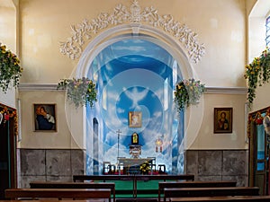 Interior view of the Chapel of St. Francis Xavier