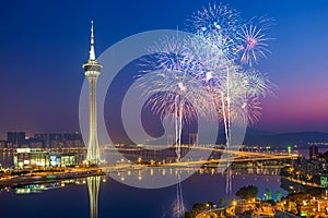 Macau Fireworks China photo