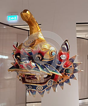 Macau Galaxy Art Gallery Bamboo Sculpture Qilin Kirin Dance Structure Display Macao Crafts Craftsmanship Museum