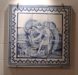 Macau Macao Portugal Vineyard History of Wine Port Portuguese Azulejos Ceramic Tiles Porcelain Macau Mosaic Macao Mosaico photo