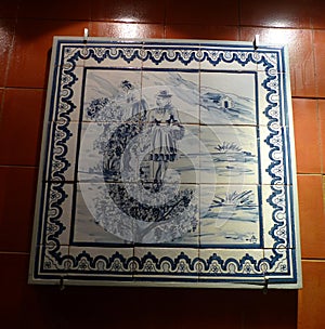 Macau Macao Portugal Vineyard History of Wine Port Portuguese Azulejos Ceramic Tiles Porcelain Macau Mosaic Macao Mosaico photo