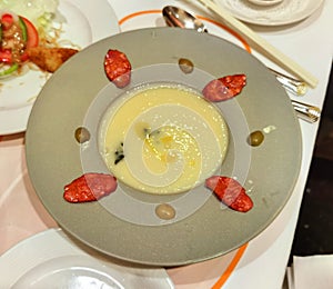 Macau Portuguese Sausage Potato Vegetable Soup Western Cuisine Char Siu Dinner Hotel Lisboa Noite E Dia Fine Dining photo