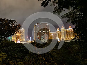 Macau Taipa Galaxy Hotel Raffles Yoho Marina Bay Ritz Carlton Banyan Tree Broadway Marriott Hotels Landscape China Macao