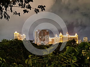 Macau Taipa Galaxy Hotel Raffles Yoho Marina Bay Ritz Carlton Banyan Tree Broadway Marriott Hotels Landscape China Macao