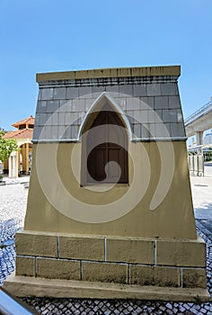Macau Taipa  Old Village Rotunda Sculpture Tin Hau Temple Tax Location Inscription Moorish Guard Station Cultural Heritage Gate