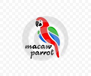 Macaw parrot, ara parrot, birds, animals, avian and parakeet, graphic design