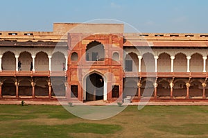 Macchi Mahal in Red Agra Fort
