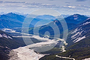 MacDonald Creek glacial valley BC Canada
