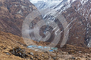 Machapuchare Base Camp, Annapurna Conservation Area, Himalaya, Nepal