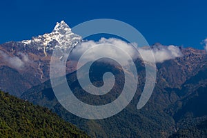 Machapuchare Mountainbin Nepal