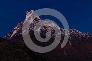 Machapuchare Nepal mountain peak