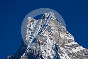 Machapuchare Nepal mountain peak