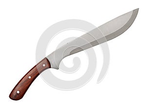 Machete with wooden handle
