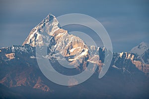 Machhapuchchhre Mountain in Central Nepal