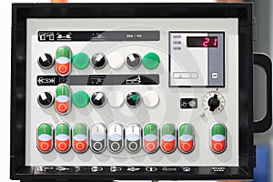 Machine control panel