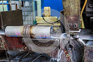 Machine cutting steel