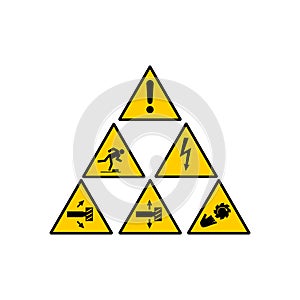 Machine Danger Icons