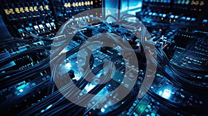 machine data tech background