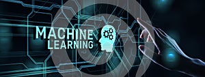 Machine Deep learning algorithms, Artificial intelligence, AI, Automation and modern technology in business as concept.