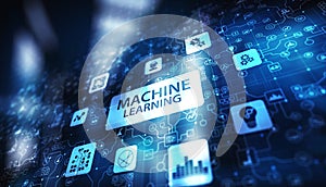 Machine Deep learning algorithms, Artificial intelligence, AI, Automation and modern technology in business as concept