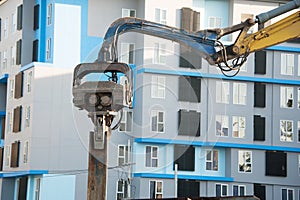 Machine Drilling in Construction place