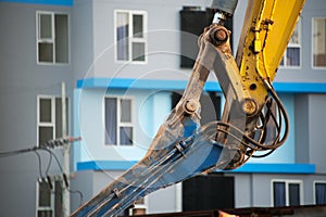 Machine Drilling in Construction place