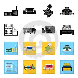 Machine, equipment, spinning, and other web icon in black,flet style., Appliances, inventory, textiles icons in set