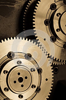 Machine gears background