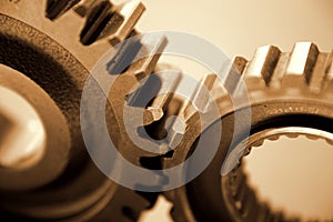 Machine gears or cogs photo