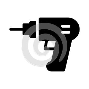Machine glyph flat vector  icon