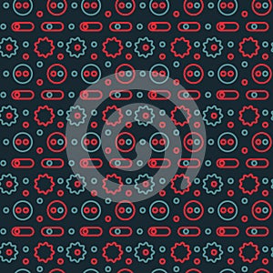 Machine gone mad pattern seamless design