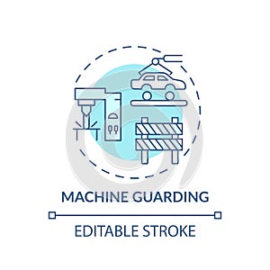 Machine guarding concept icon
