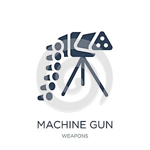 machine gun icon in trendy design style. machine gun icon isolated on white background. machine gun vector icon simple and modern