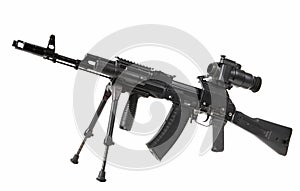Machine gun Kalashnikov photo