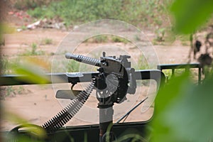 Machine gun range at the Cu Chi tunnels photo