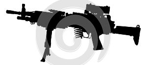 machine gun symbol silhouette