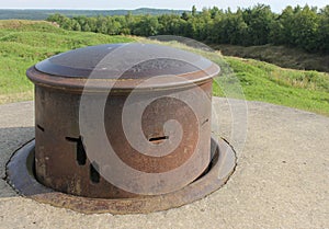Machine gun turret WW1 Fort Douaumont France