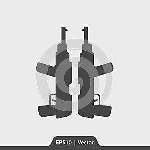 Machine guns icon for web and mobile