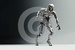 machine humanoid technology future robot intelligence artificial fast running Cyborg