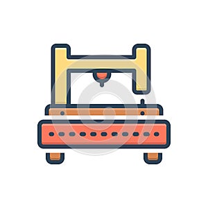Color illustration icon for Machine, gadget and apparatus