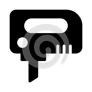 Machine glyph flat vector  icon