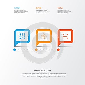 Machine Icons Set. Collection Of Computing Problems, Atomic Cpu, Solution And Other Elements. Also Includes Symbols Such