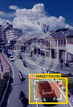 Machine Learning and AI to Identify Objects technology, Artificial intelligence. Image processing, Speed Limit