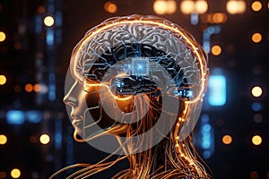 Machine learning, artificial intelligence, AI, deep learning blockchain neural network concept.