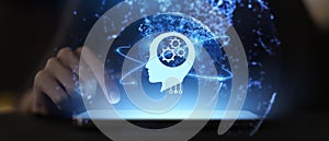 Machine Learning and Artificial Intelligence Algorithms Illustrated on a Digital Interface