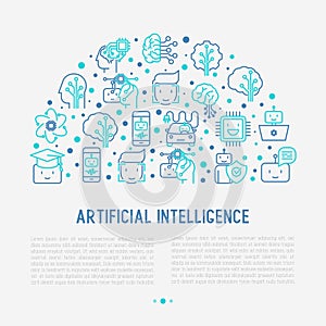 Machine learning, artificial intelligence concept