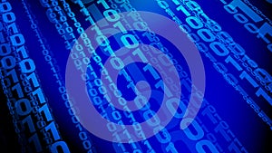 Code your way to secure system with binary blue background perfect backdrop for technology concept, cyber security