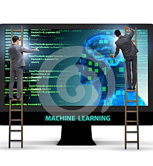 Machine learning concept as modern technology